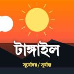 টাঙ্গাইল জেলার আজকের সূর্যোদয় এবং সূর্যাস্তের সময়